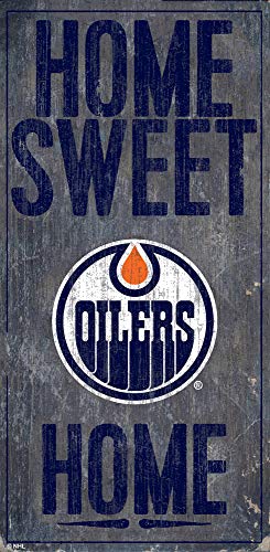Fan Creations NHL Edmonton Oilers Unisex Edmonton Oilers Home Sweet Home, Team Color, 6 x 12 - 757 Sports Collectibles