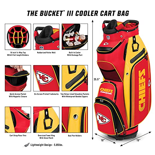 Team Effort WinCraft Atlanta Falcons Bucket III Cooler Cart Golf Bag - 757 Sports Collectibles