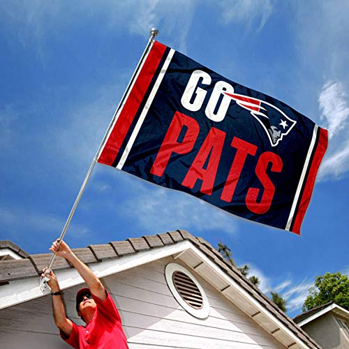 WinCraft New England Patriots Go Pats Flag - 757 Sports Collectibles