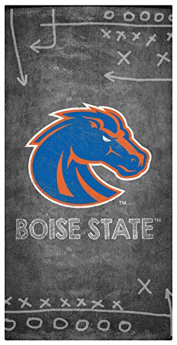 Fan Creations NCAA Boise State Broncos Unisex Boise State Chalk Playbook Sign, Team Color, 6 x 12 - 757 Sports Collectibles