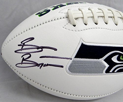 Brian Bosworth Autographed Seattle Seahawks Logo Football- JSA Witnessed Auth - 757 Sports Collectibles