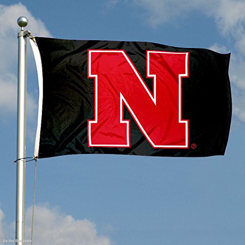 College Flags & Banners Co. Nebraska Cornhuskers Black N Flag - 757 Sports Collectibles