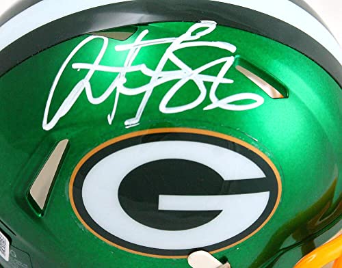 Antonio Freeman Autographed Green Bay Packers Flash Speed Mini Helmet-Beckett W Hologram White - 757 Sports Collectibles
