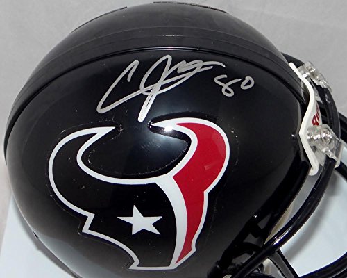 Andre Johnson Autographed Houston Texans Mini Helmet- JSA Witnessed Auth Silver - 757 Sports Collectibles