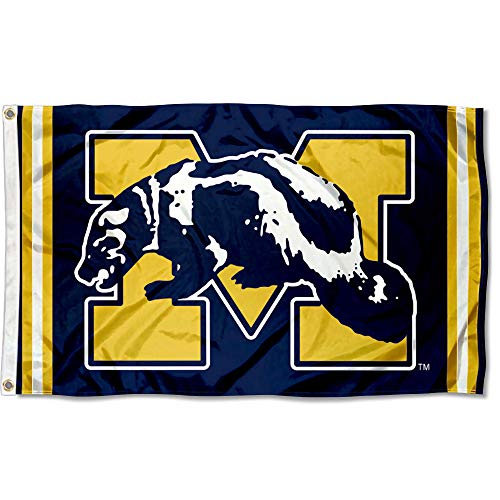 College Flags & Banners Co. Michigan Wolverines Vintage Retro Throwback 3x5 Banner Flag - 757 Sports Collectibles
