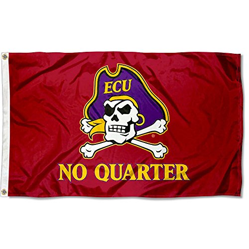 College Flags & Banners Co. East Carolina Pirates No Quarter Flag - 757 Sports Collectibles