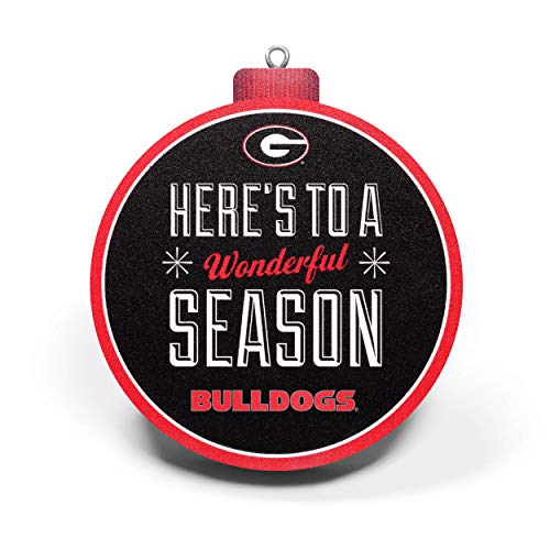 YouTheFan NCAA Georgia Bulldogs 3D Logo Series Ornament, team colors - 757 Sports Collectibles