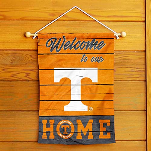 College Flags & Banners Co. Tennessee Volunteers Welcome to Our Home Double Sided Garden Yard Flag - 757 Sports Collectibles