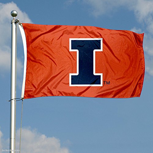 Illinois Fighting Illini Large New Logo 3x5 College Flag - 757 Sports Collectibles