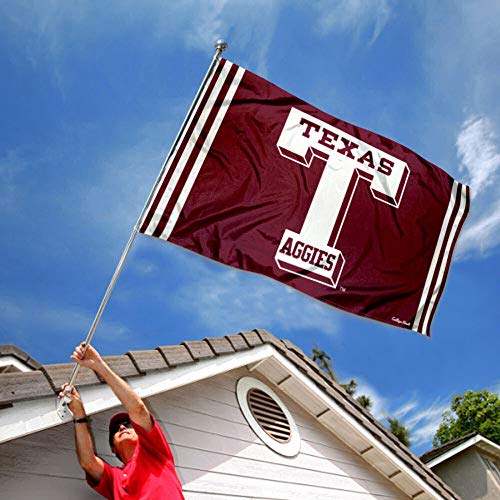 College Flags & Banners Co. Texas A&M Aggies Vintage Retro Throwback 3x5 Banner Flag - 757 Sports Collectibles