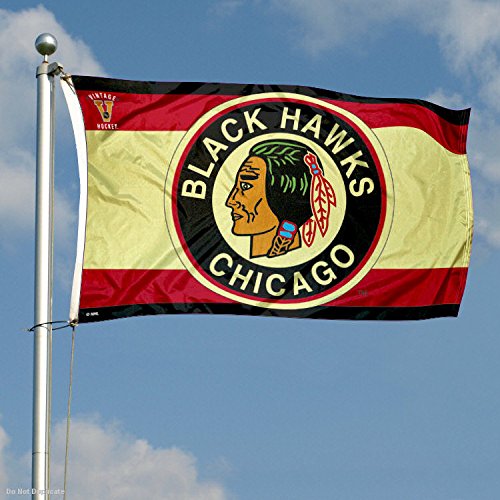 WinCraft Chicago Blackhawks Vintage Throwback Flag - 757 Sports Collectibles
