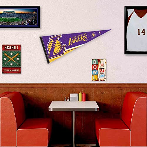 WinCraft Los Angeles Lakers Pennant Full Size 12" X 30" - 757 Sports Collectibles