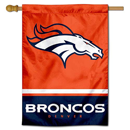 WinCraft Denver Broncos Two Sided House Flag - 757 Sports Collectibles