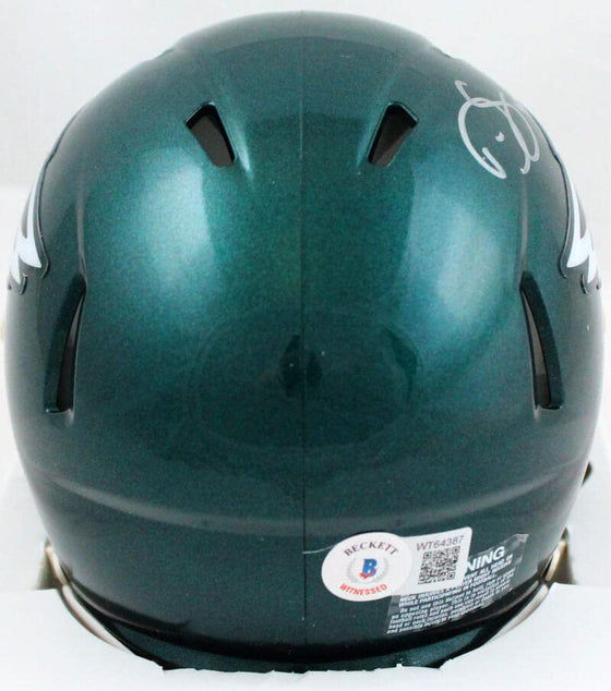Darren Sproles Autographed Philadelphia Eagles Speed Mini Helmet- Beckett W Hologram Silver - 757 Sports Collectibles