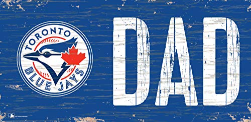 Fan Creations MLB Toronto Blue Jays Unisex Toronto Blue Jays DAD Sign, Team Color, 6 x 12 - 757 Sports Collectibles