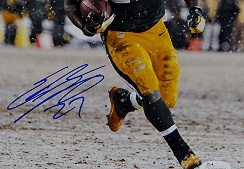 Eddie Lacy Autographed Blue Green Bay Packers 8x10 In Snow Photo- JSA W Auth - 757 Sports Collectibles