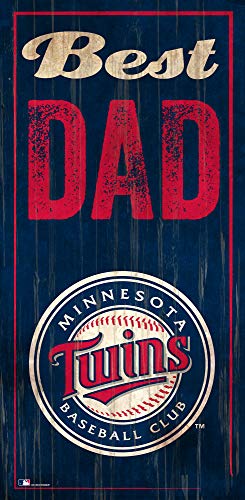 Fan Creations MLB Minnesota Twins Unisex Minnesota Twins Best Dad Sign, Team Color, 6 x 12 - 757 Sports Collectibles