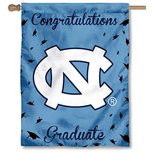 College Flags & Banners Co. North Carolina Tar Heels Graduation Gift Banner Flag - 757 Sports Collectibles