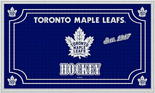 Team Sports America NHL Toronto Maple Leafs Embossed Outdoor-Safe Mat - 30" W x 18" H Durable Non Slip Floormat for Hockey Fans - 757 Sports Collectibles