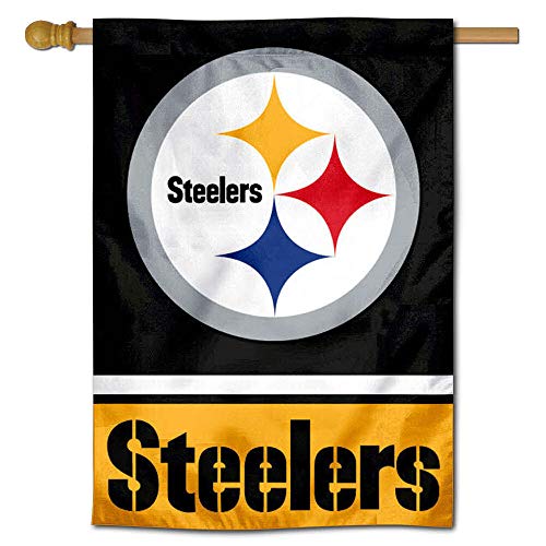 WinCraft Pittsburgh Steelers Two Sided House Flag - 757 Sports Collectibles