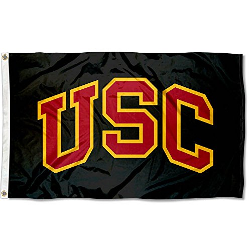 College Flags & Banners Co. USC Trojans Black Flag - 757 Sports Collectibles