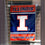 College Flags & Banners Co. Illinois Fighting Illini Garden Flag - 757 Sports Collectibles