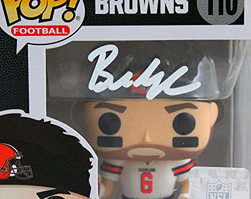 Baker Mayfield Signed Browns Funko Pop Figurine 110- Beckett W White - 757 Sports Collectibles