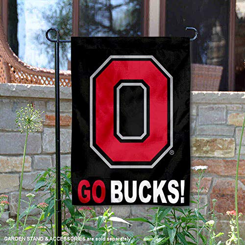 College Flags & Banners Co. Ohio State Buckeyes GO Bucks Garden Flag - 757 Sports Collectibles