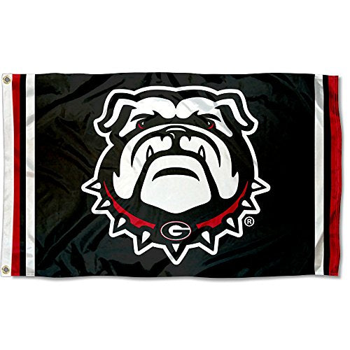 College Flags & Banners Co. Georgia Bulldogs Black Dawg Flag - 757 Sports Collectibles