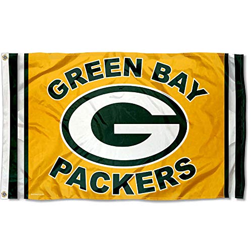 WinCraft Green Bay Packers Gold Flag Large 3x5 Banner - 757 Sports Collectibles