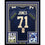 Framed Autographed/Signed Walter Jones"HOF 14" 33x42 Seattle Seahawks Blue Football Jersey JSA COA