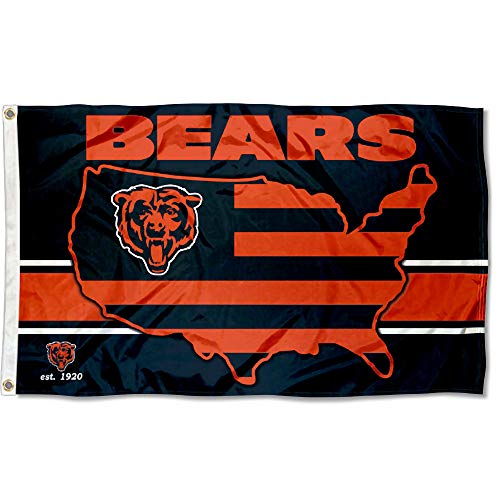 WinCraft Chicago Bears Nation USA American Country 3x5 Flag - 757 Sports Collectibles