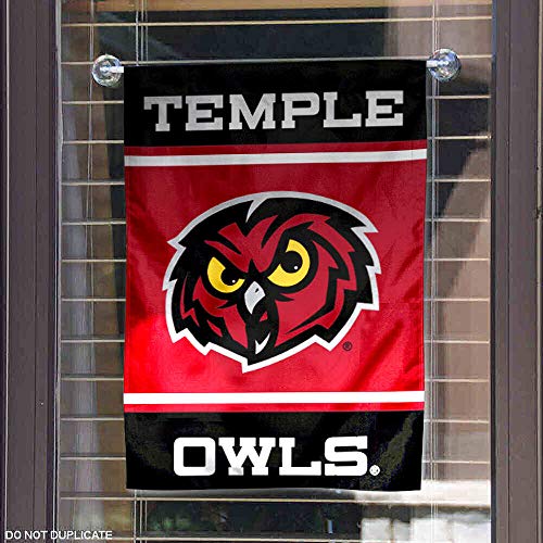Temple Owls Garden Banner Flag - 757 Sports Collectibles