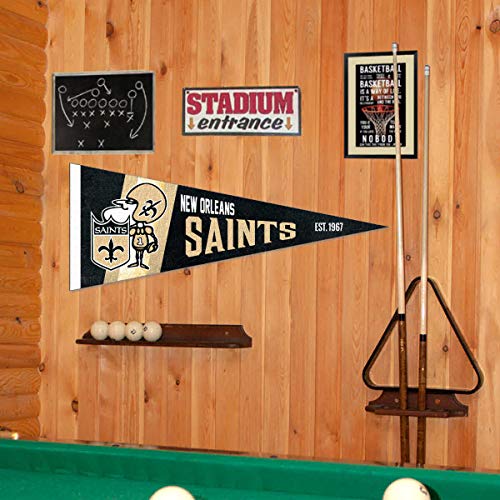 WinCraft New Orleans Saints Throwback Vintage Retro Pennant Flag - 757 Sports Collectibles