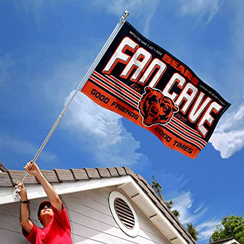 WinCraft Chicago Bears Fan Man Cave Banner Flag - 757 Sports Collectibles