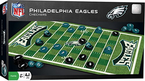 MasterPieces NFL Philadelphia Eagles Checkers Board Game , 13" x 21" - 757 Sports Collectibles