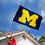 UM Michigan Wolverines University Large College Flag - 757 Sports Collectibles