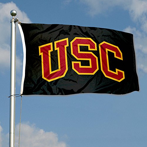 College Flags & Banners Co. USC Trojans Black Flag - 757 Sports Collectibles