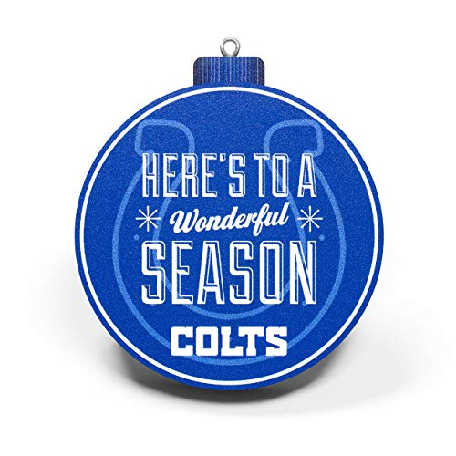 YouTheFan NFL Indianapolis Colts 3D Logo Series Ornament - 757 Sports Collectibles