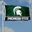 College Flags & Banners Co. Michigan State Spartans Double Sided Flag - 757 Sports Collectibles
