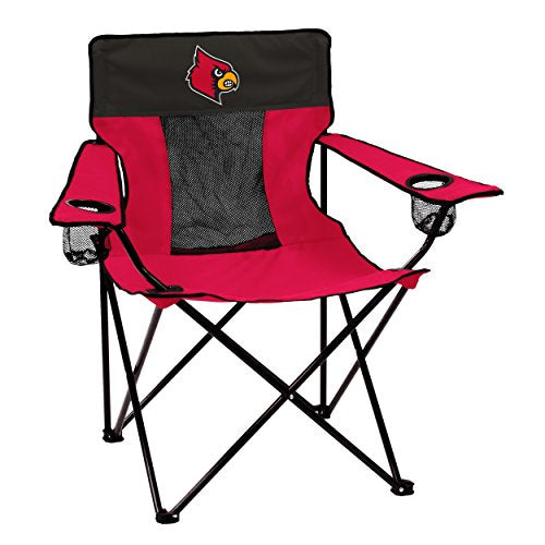 logobrands Officially Licensed NCAA Unisex Elite Chair, One Size,Louisville Cardinals - 757 Sports Collectibles