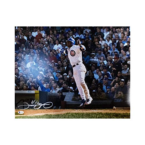 Sammy Sosa Autographed Chicago Cubs 16x20 Photo - BAS COA (Silver Ink) - 757 Sports Collectibles