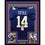 Framed Autographed/Signed YA Y.A. Tittle"HOF 71" 33x42 New York Giants Blue Football Jersey JSA COA