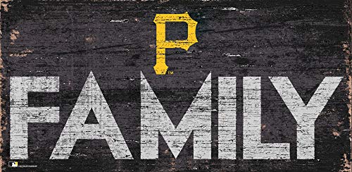 Fan Creations MLB Pittsburgh Pirates Unisex Pittsburgh Pirates Family Sign, Team Color, 6 x 12 - 757 Sports Collectibles