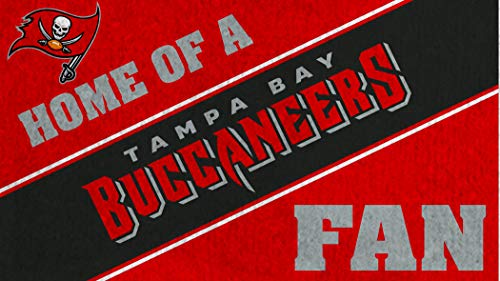 Tampa Bay Buccaneers, Officially Licensed Door Mat 28 x 16 Inches Indoor Outdoor Sports Fan Rug - 757 Sports Collectibles