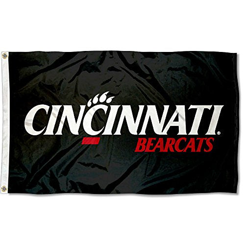 College Flags & Banners Co. Cincinnati Bearcats Black 3x5 Flag - 757 Sports Collectibles