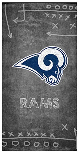 Fan Creations NFL St. Louis Rams Unisex Los Angeles Rams Chalk Playbook Sign, Team Color, 6 x 12 - 757 Sports Collectibles