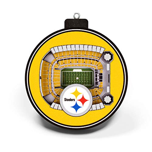 NFL Pittsburgh Steelers - Heinz Field 3D StadiumView Ornament3D StadiumView Ornament, Team Colors, Large - 757 Sports Collectibles