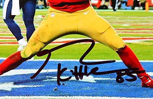 George Kittle Autographed San Francisco 49ers 8x10 Celebrating Photo- Beckett W Hologram Black - 757 Sports Collectibles