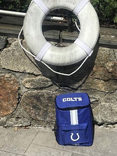 FOCO Cooler Backpack – Portable Soft Sided Ice Chest – Insulated Bag Holds 36 Cans (Indianapolis Colts) - 757 Sports Collectibles